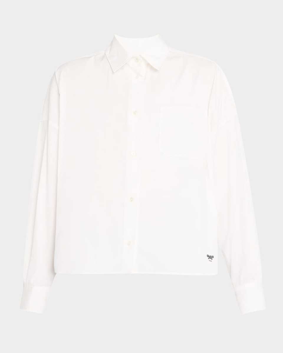 Aureo Button Down Poplin Top